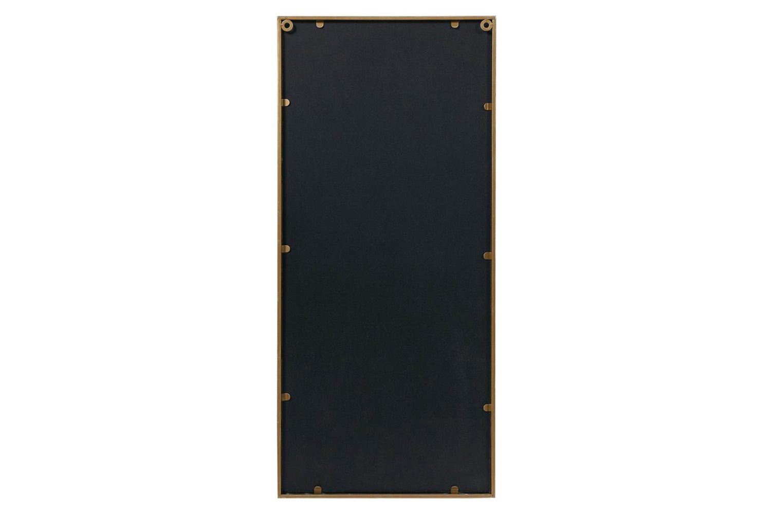 Framed Rectangular Mirrored Wall Art | Gold | 90 x 40 cm-4