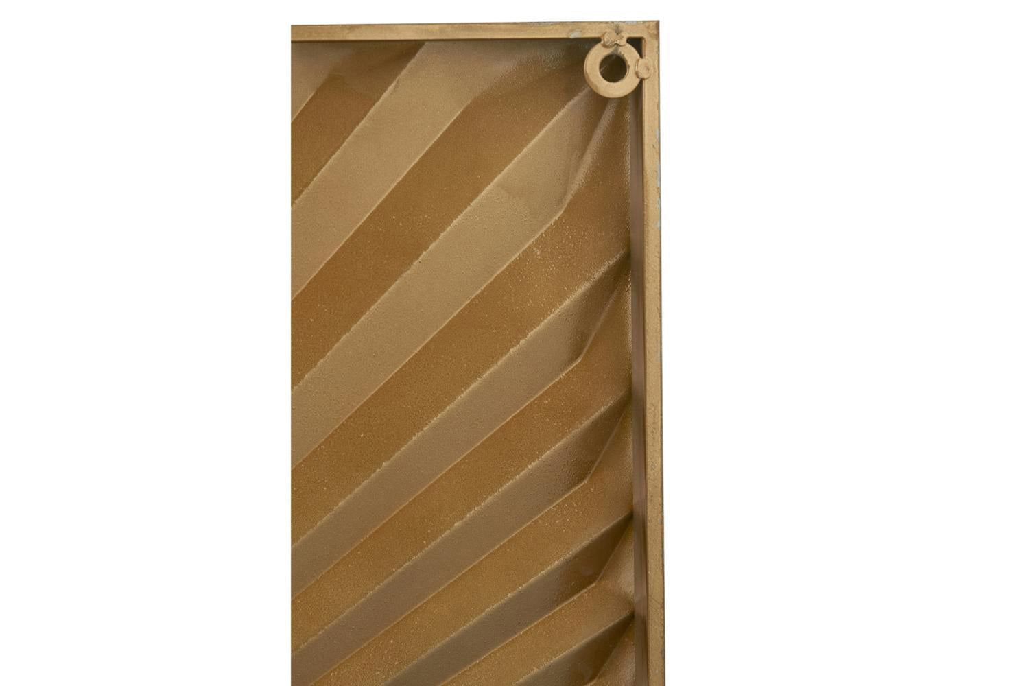 Sunburst Unframed Textured Metal Wall Art | White/Gold | 100 x 100 cm-8