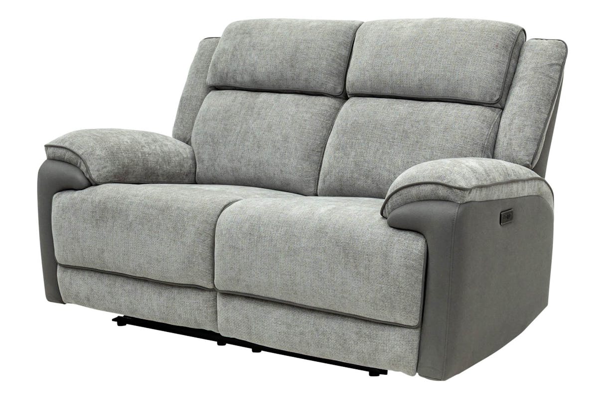 Marley 2 Seater Sofa | Power Recliner| Fabric | Grey-5
