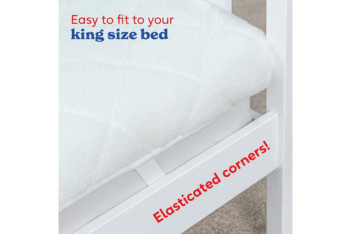 Russell Hobbs Sherpa King Electric Blanket | White | RHEDB8002-6