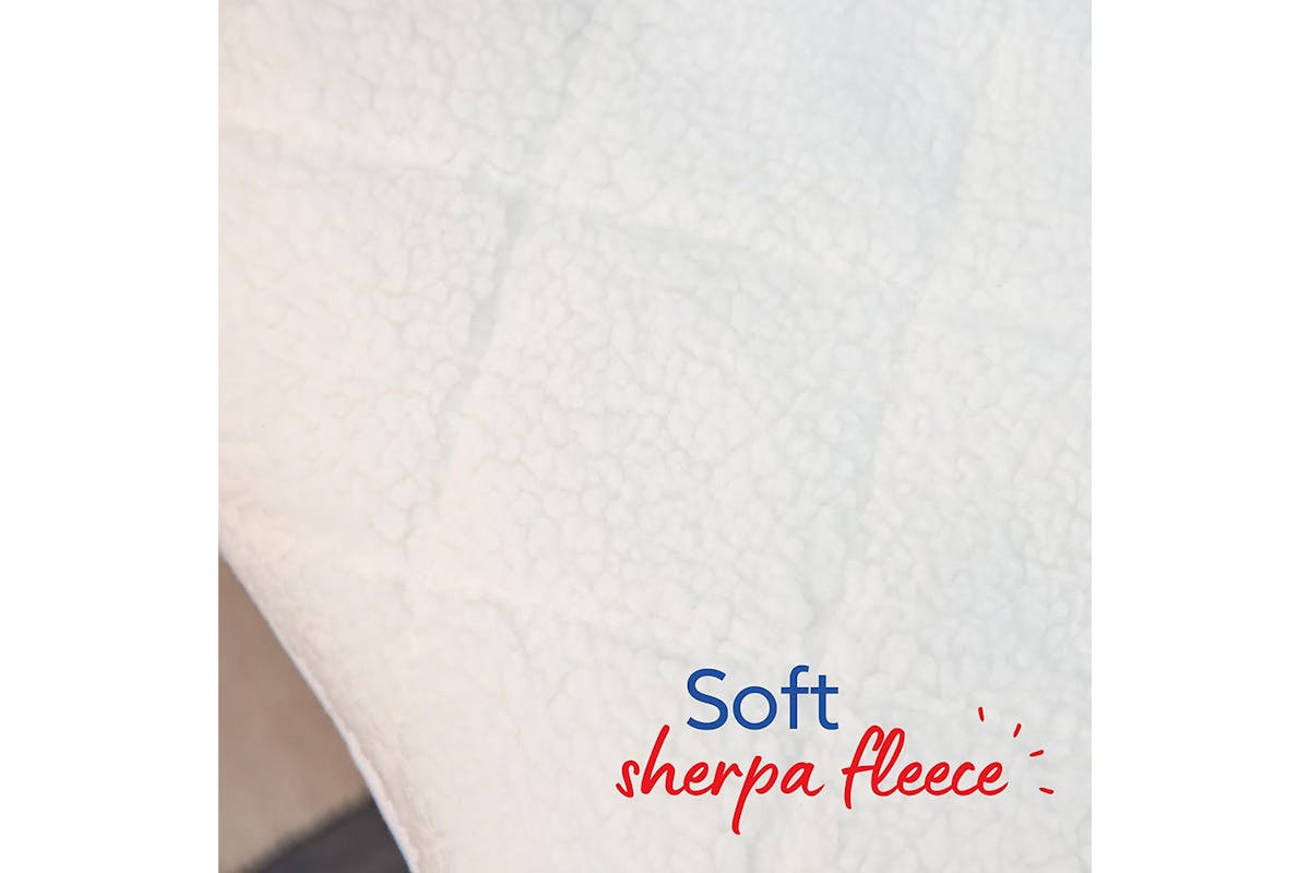 Russell Hobbs Sherpa King Electric Blanket | White | RHEDB8002-3