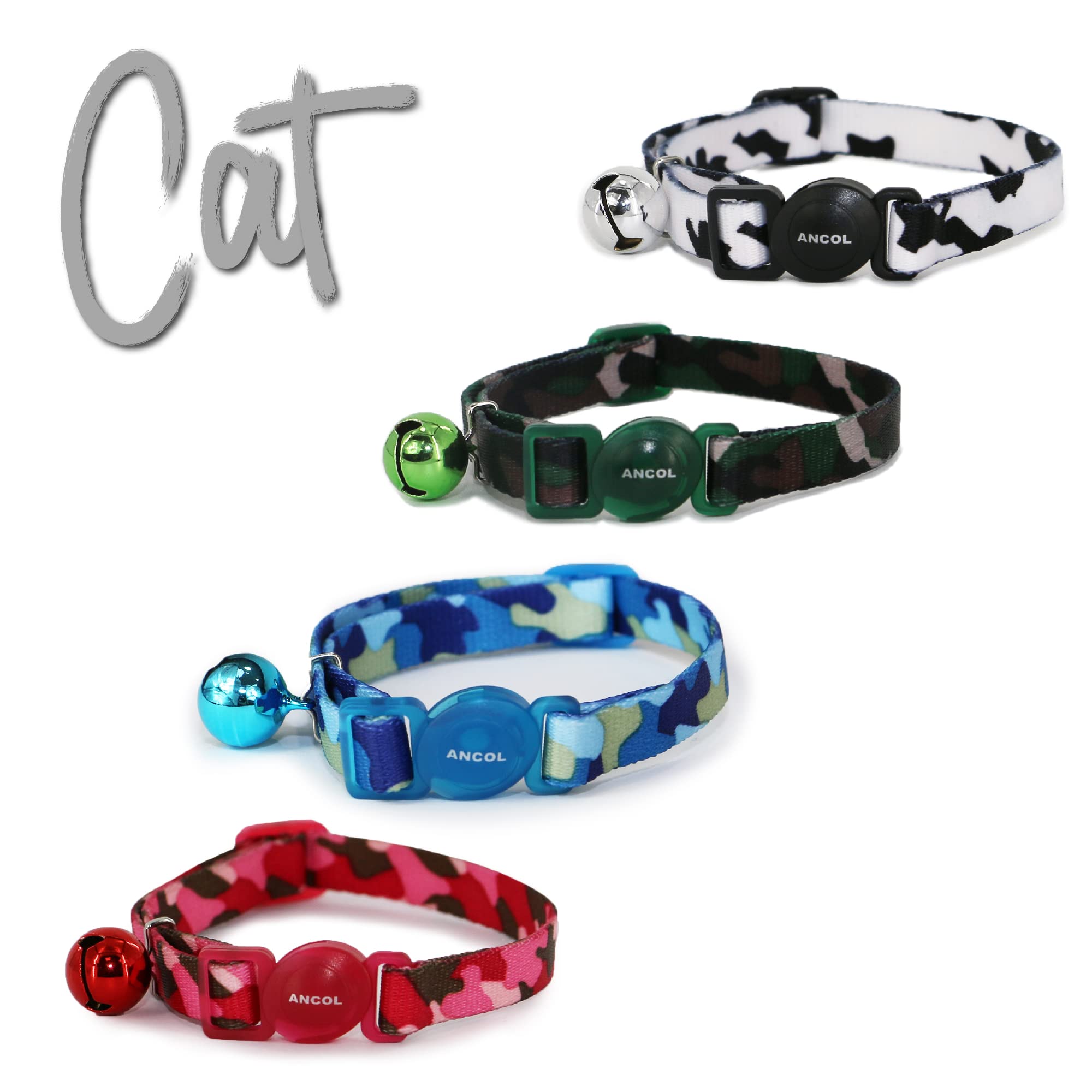 Ancol Bp-242110 - An Cat Col Camo Blue 20-30cm-2