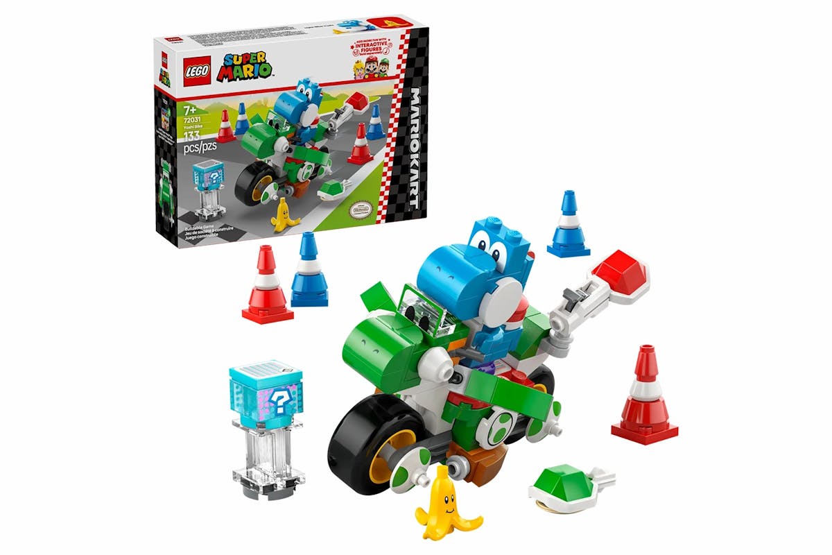 Lego Mario Kart Yoshi Bike Building Toy Set-6