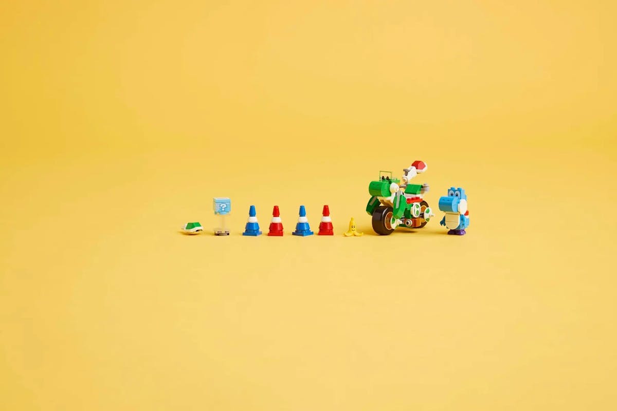 Lego Mario Kart Yoshi Bike Building Toy Set-8