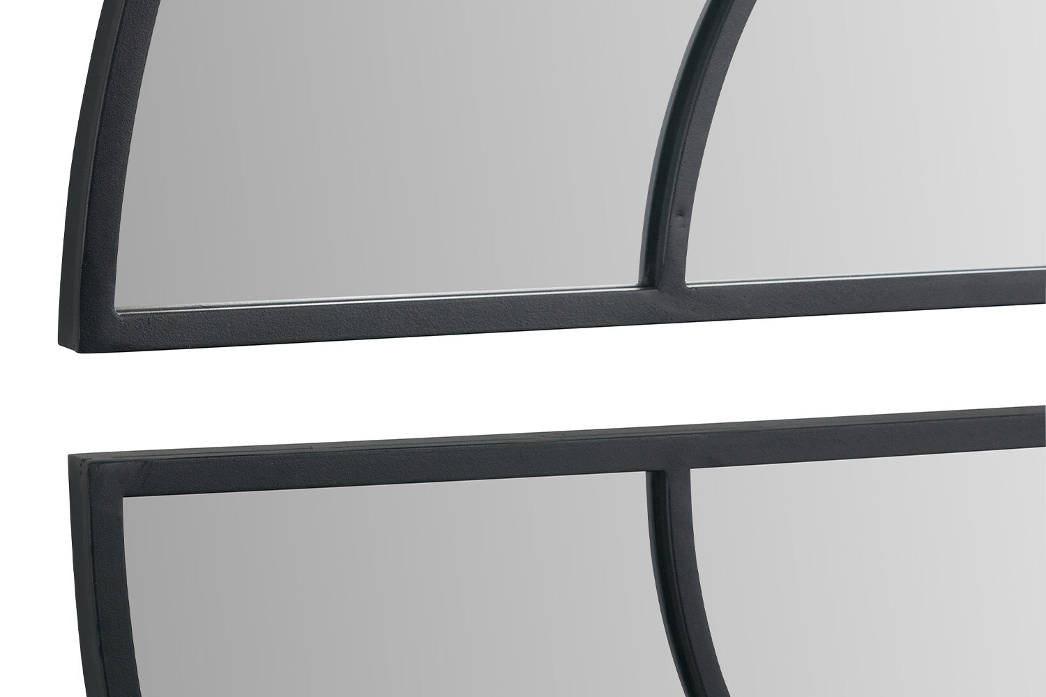 2 Half Moon Wall Mirror | Black-5