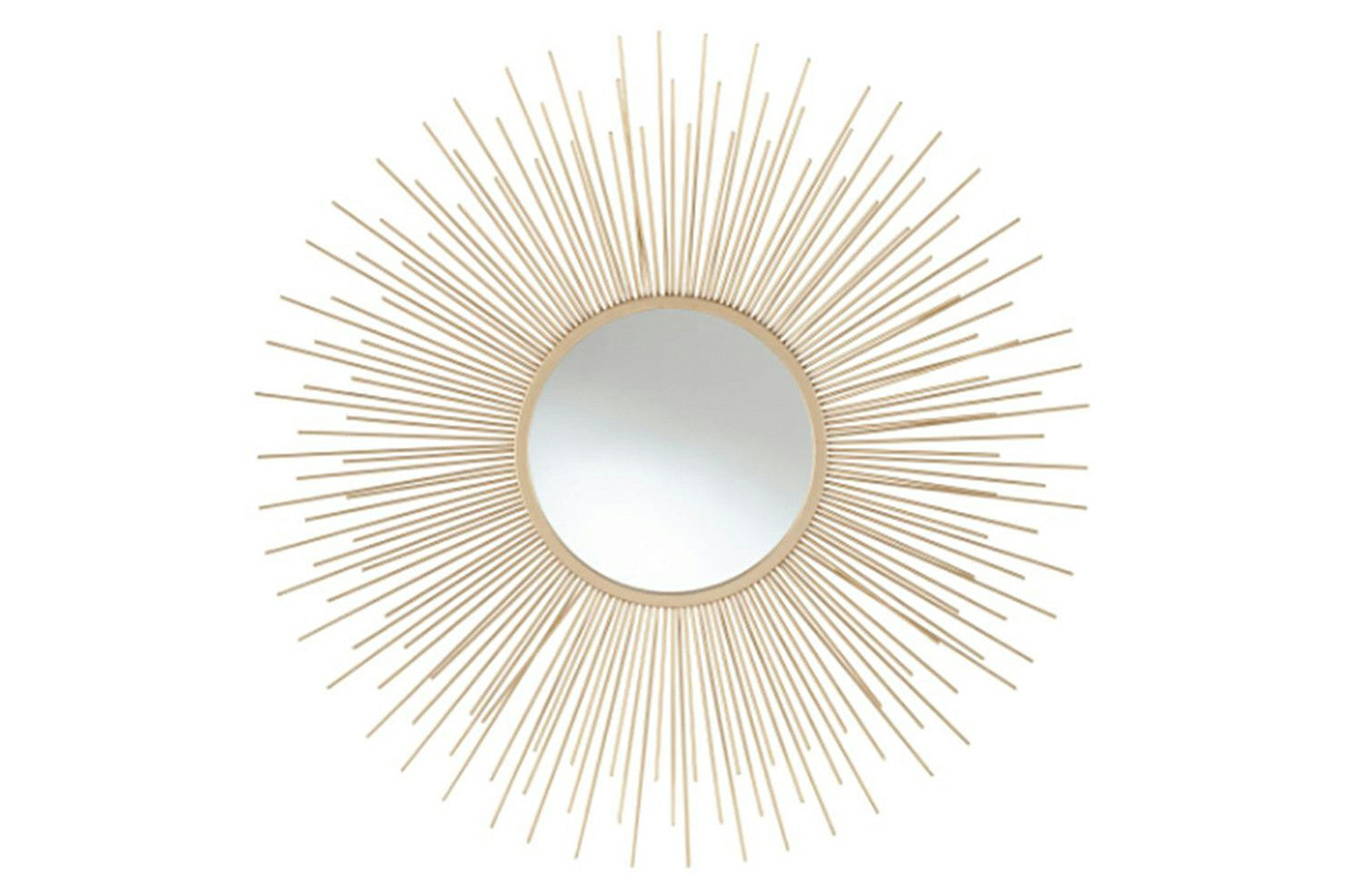 Starburst Round Wall Mirror | Gold | 80 cm