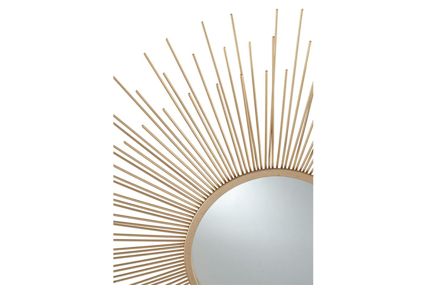 Starburst Round Wall Mirror | Gold | 80 cm-4