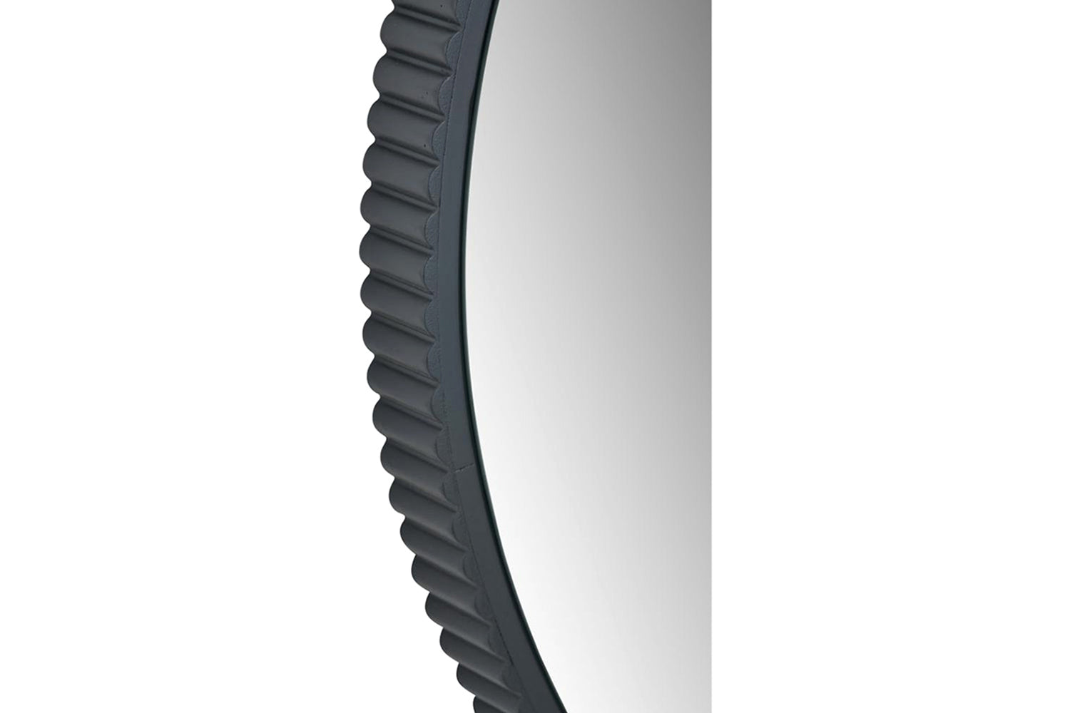 Cog Round Wall Mirror | Black | 70 cm-5