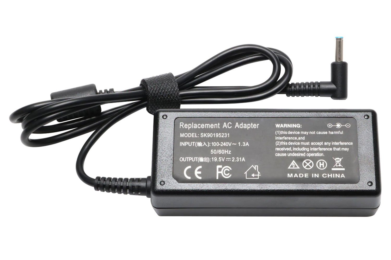 Hp 740015-002 Ac Adapter 19.5v 2.31a 45w Includes Power Cable