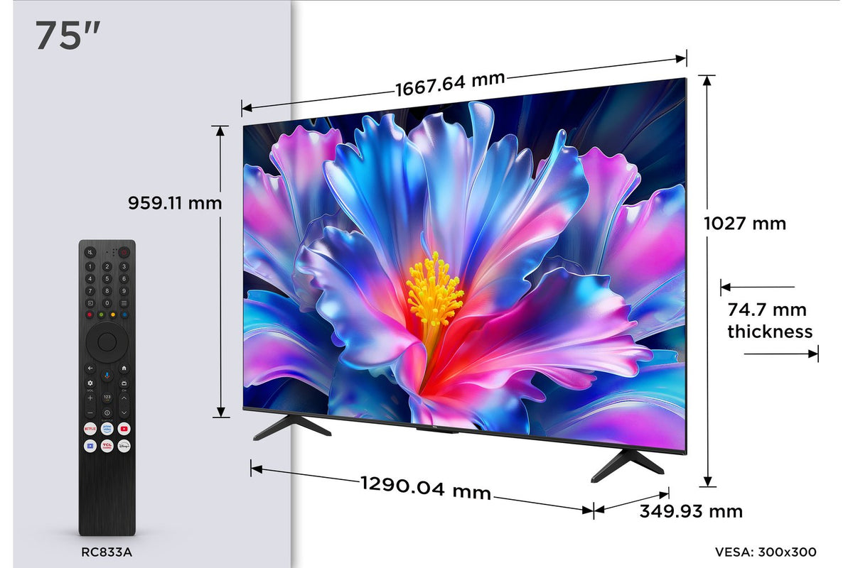 TCL P6L 75" 4K HDR Smart TV (2026) | 75P6L-14