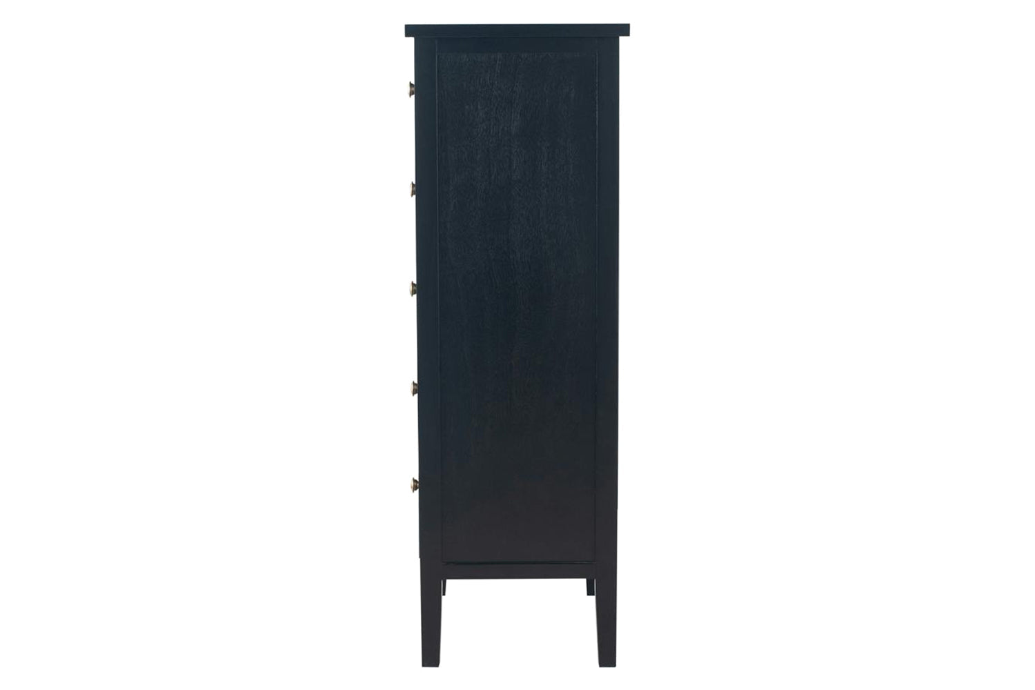 Satin Tallboy | 5 Drawer | Black-5