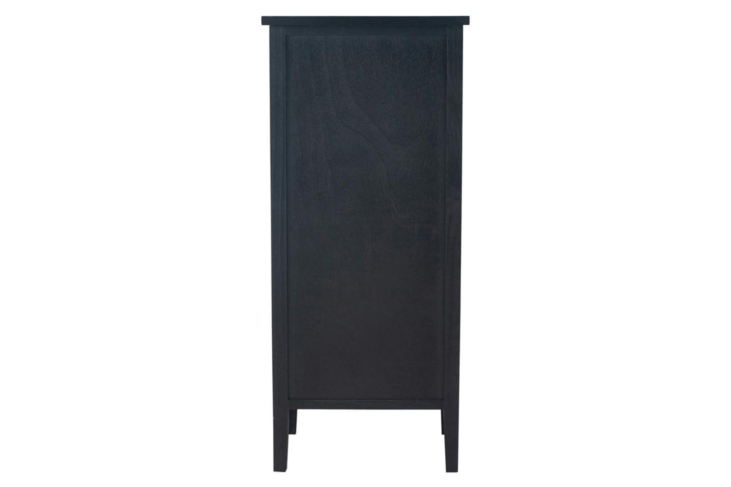 Satin Tallboy | 5 Drawer | Black-6