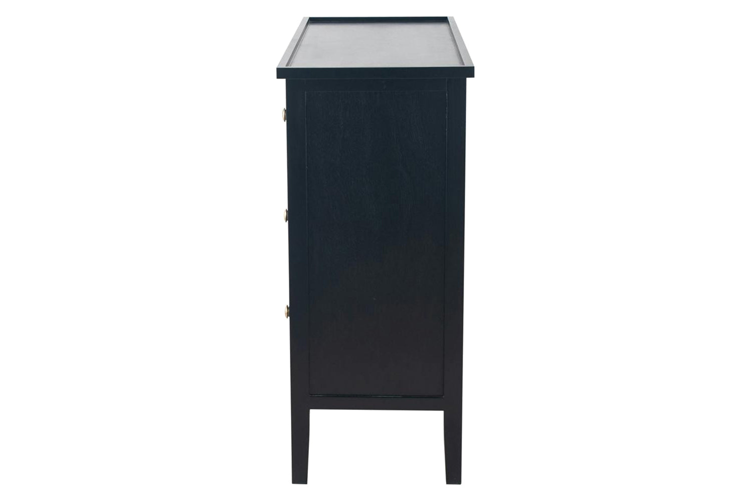 Satin Chest Of Drawer | 4 Drawer | Black-5