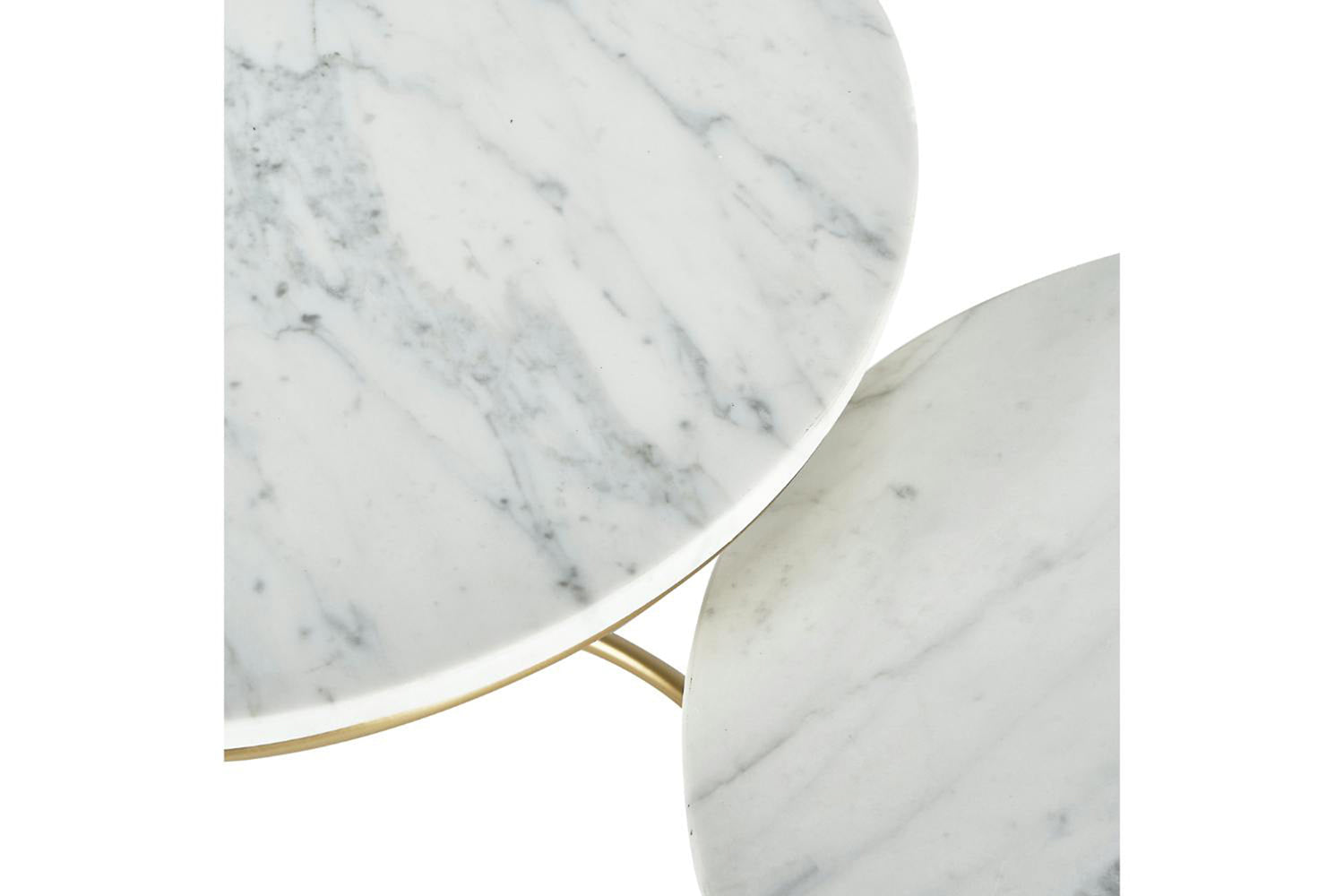 Milly White Marble Bedside Table | Set of 2-5