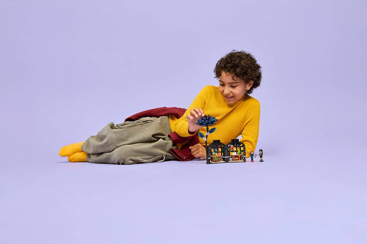 Lego Black Dahlia Flower Building Toys Set-2