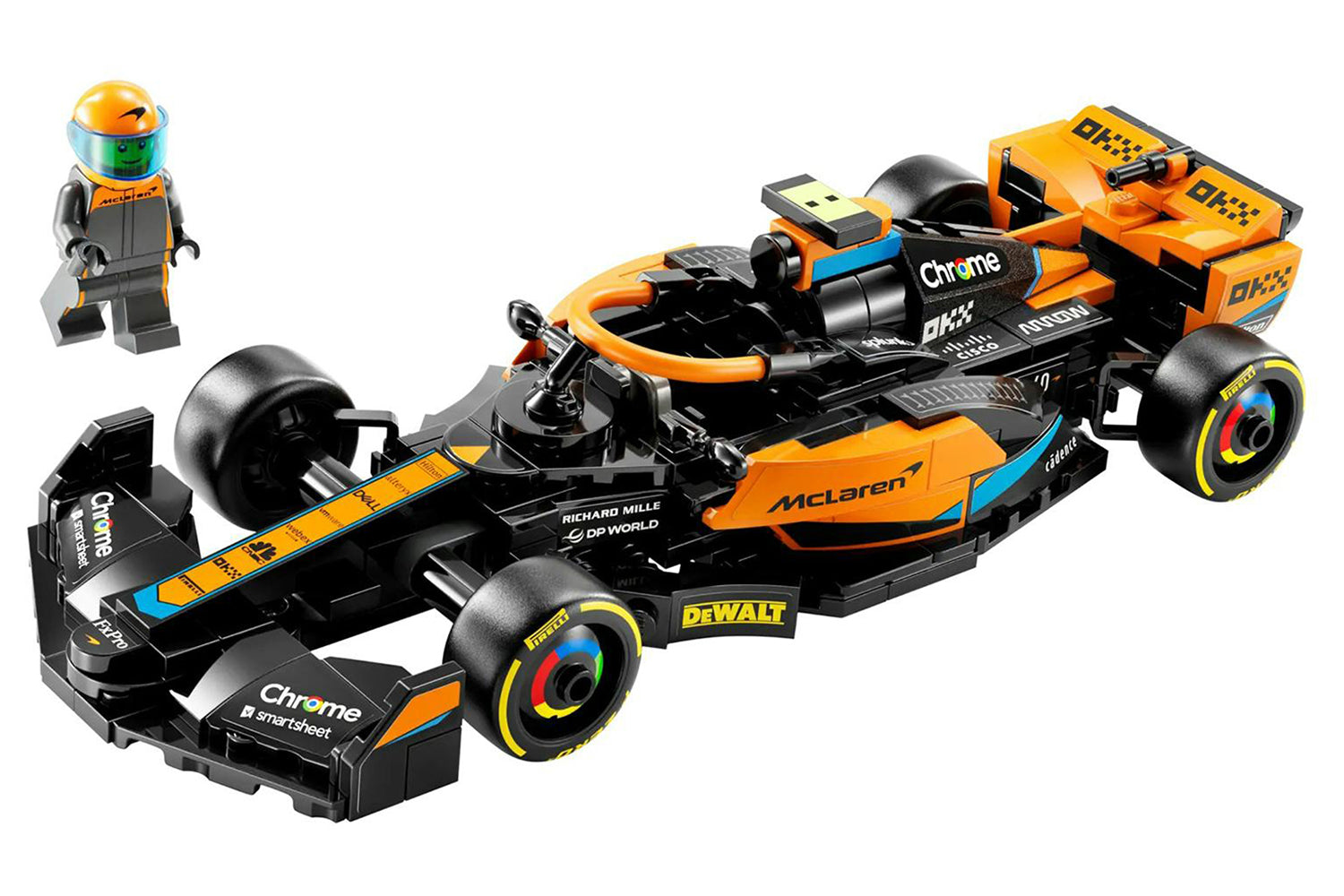 Lego Speed Champions McLaren Formula Race Car Building Toys Set (2023)-3