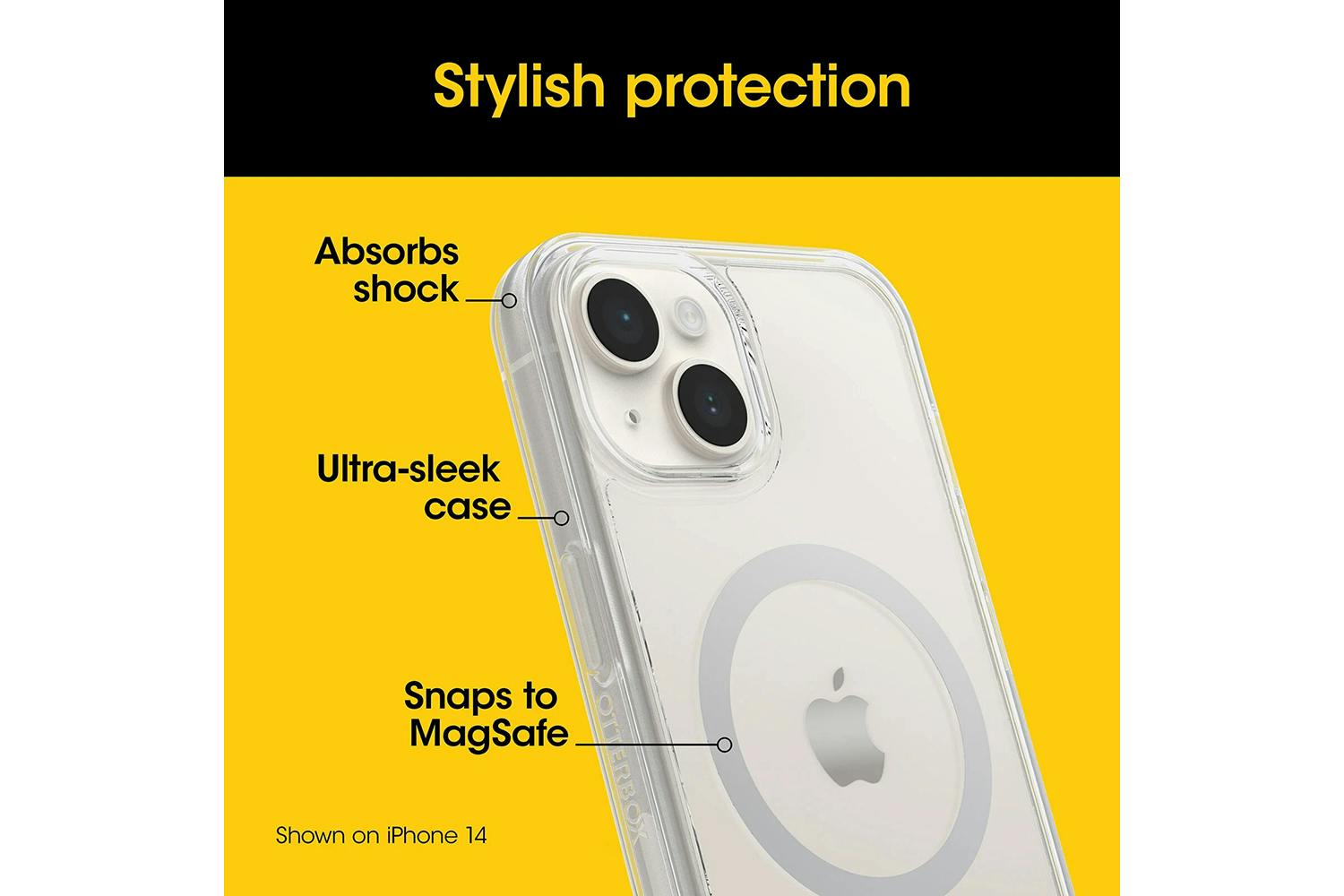 OtterBox Symmetry Series for Magsafe iPhone 15 Pro Max Case | Clear-4