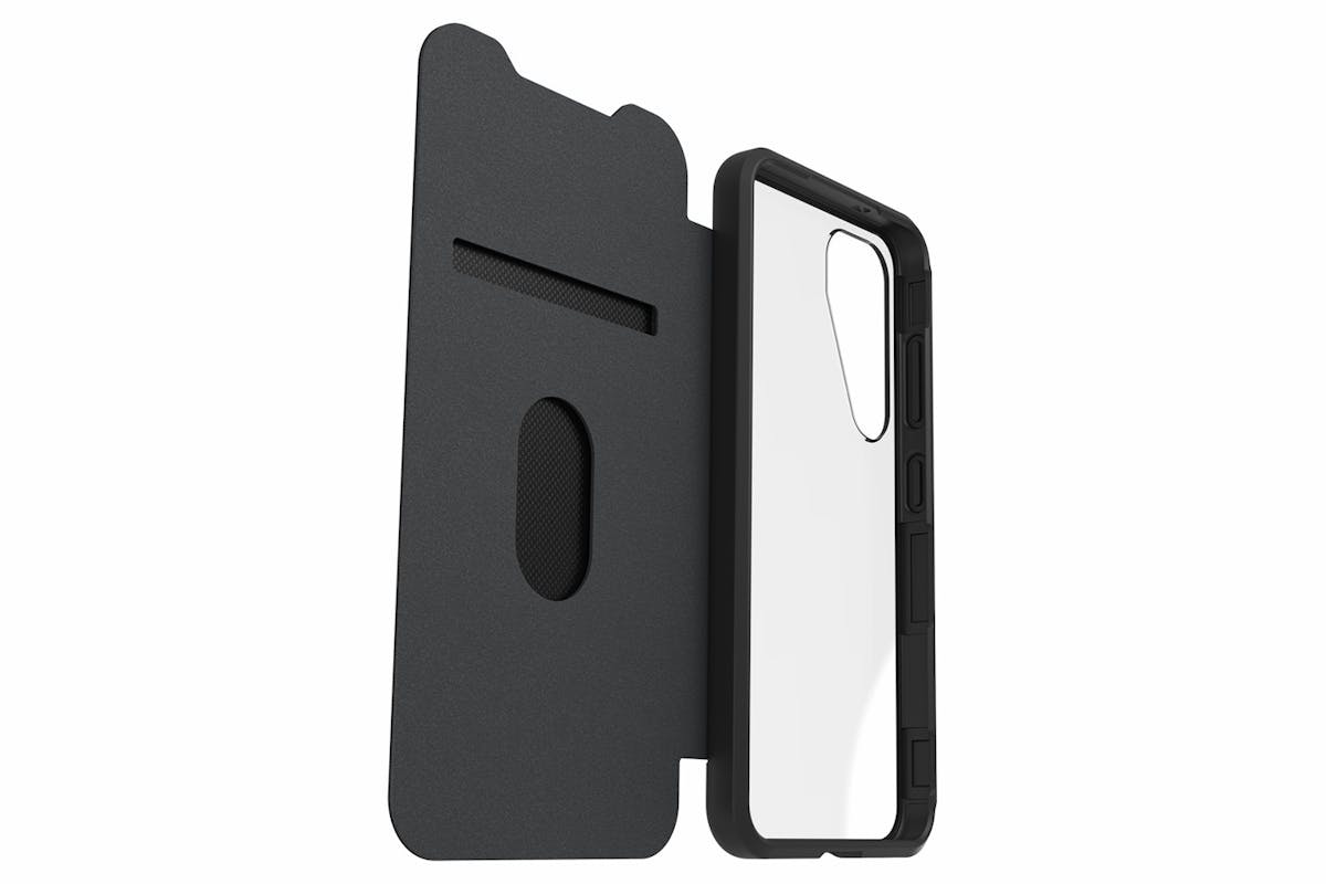 OtterBox React Series Samsung Galaxy S25 Folio Case | Clear/Black-4