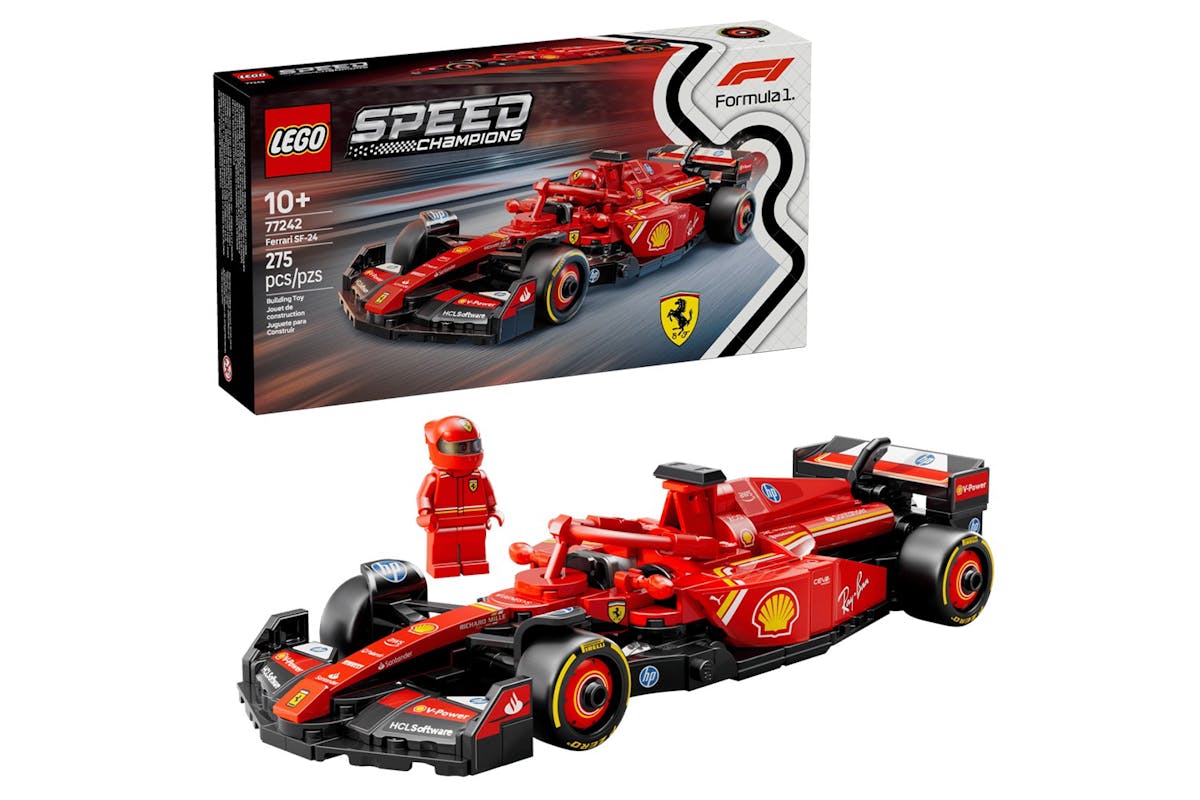 Lego Speed Champions Ferrari SF-24 F1 Race Car Building Toys Set-3