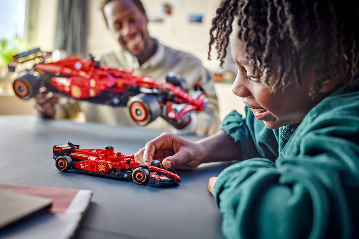 Lego Speed Champions Ferrari SF-24 F1 Race Car Building Toys Set-8