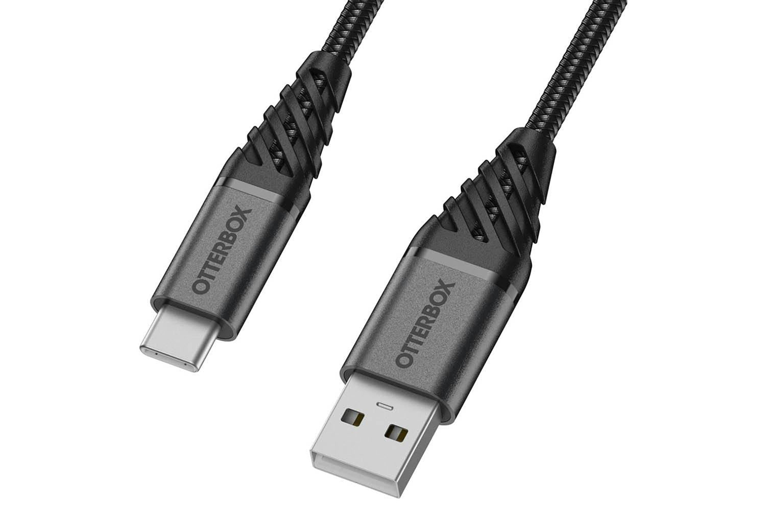 OtterBox Premium USB-C to USB-A Cable | Dark Ash (Black) | 2m-2