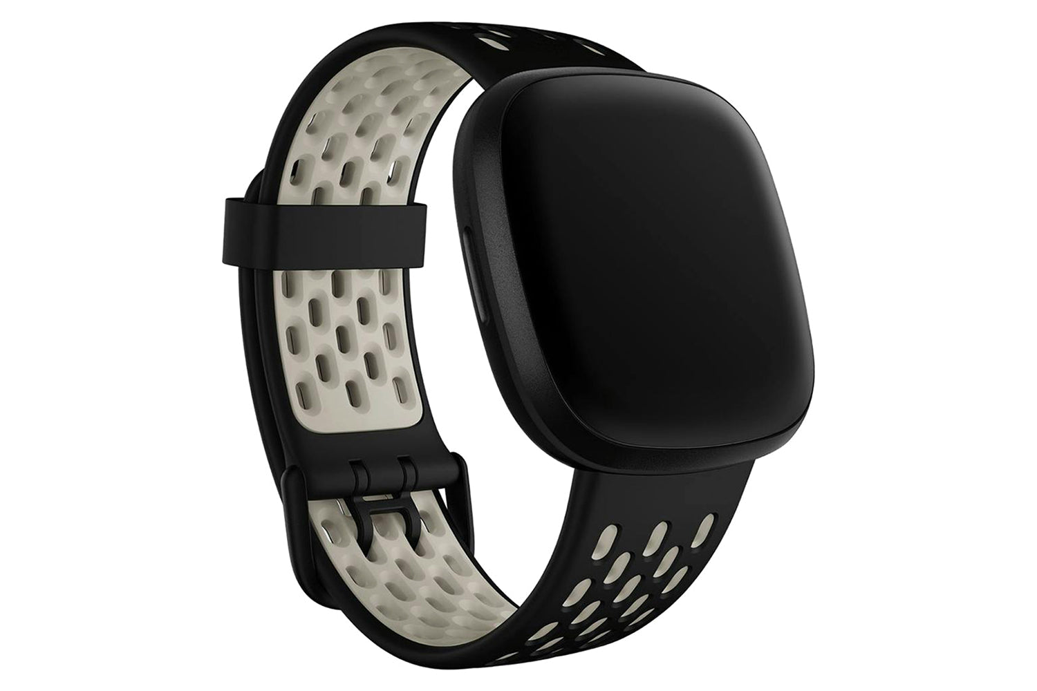 Fitbit Sense & Versa 3 Sport Band | Black / Lunar White | Small
