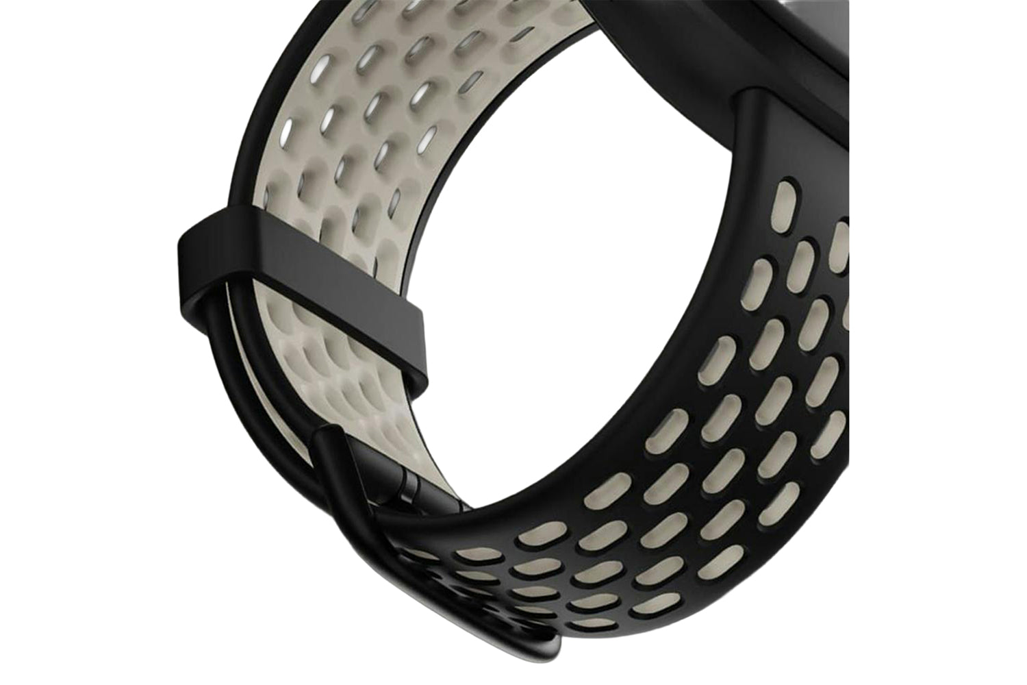 Fitbit Sense & Versa 3 Sport Band | Black / Lunar White | Small-5