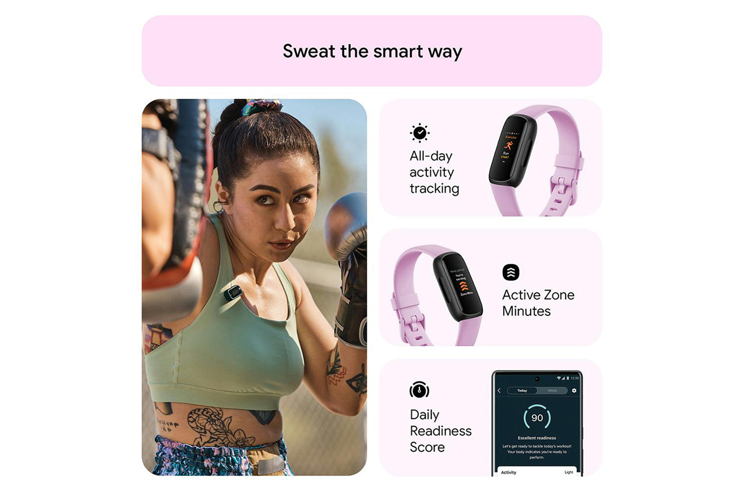 Fitbit Inspire 3 Fitness Tracker | Lilac Bliss-3