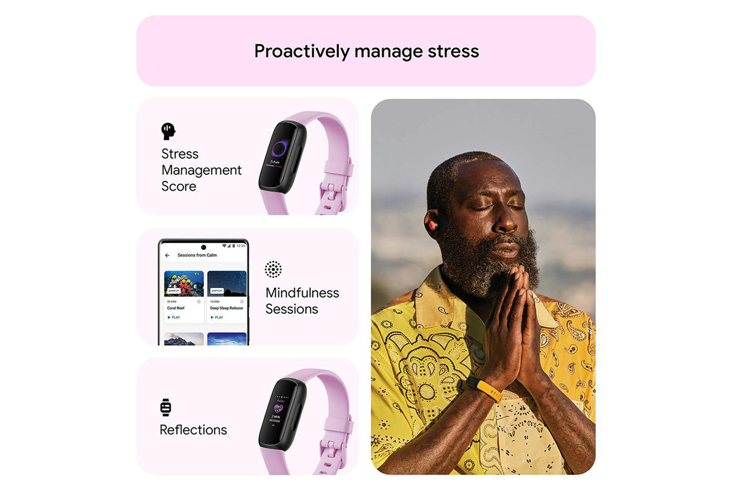 Fitbit Inspire 3 Fitness Tracker | Lilac Bliss-6