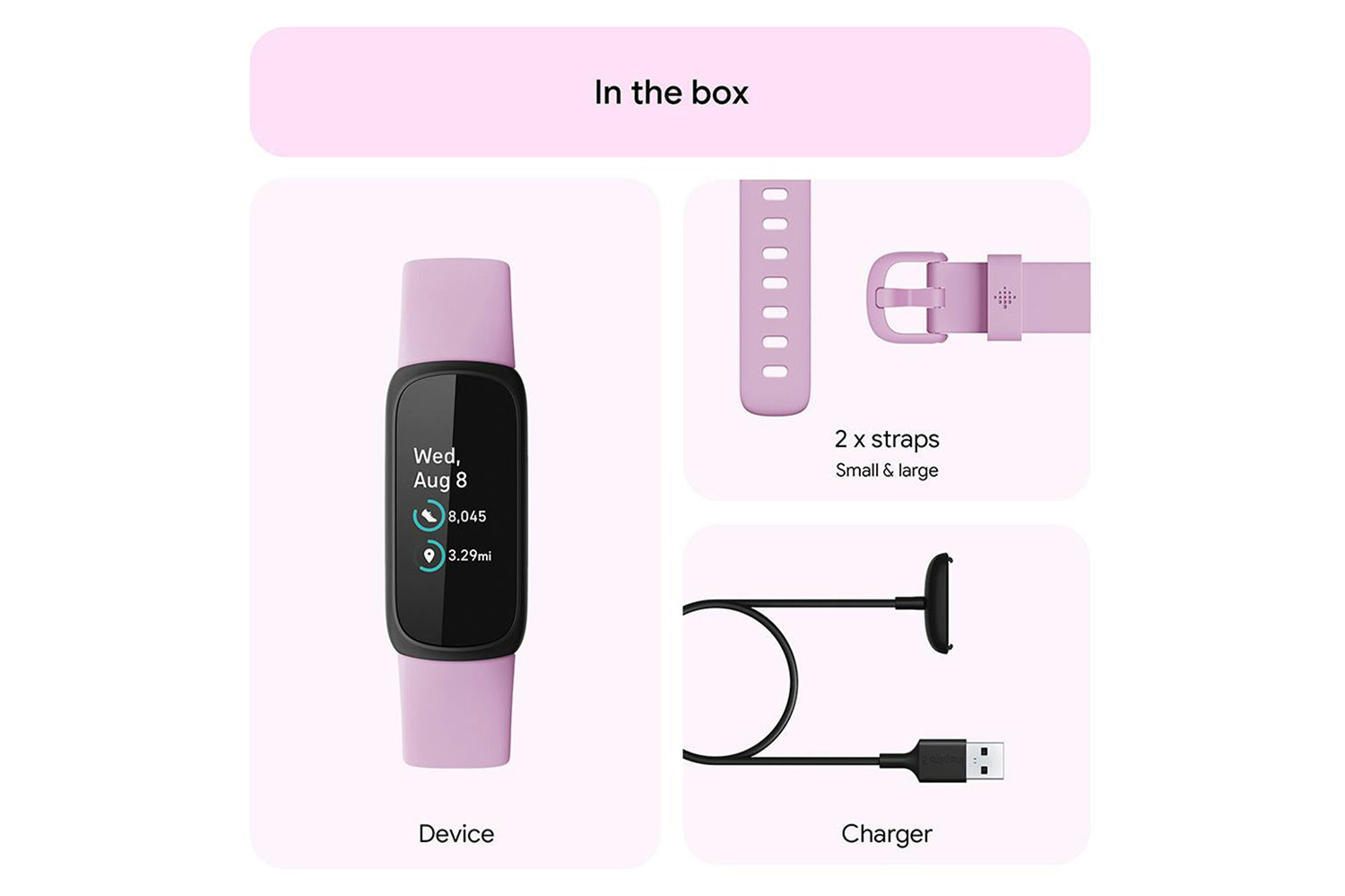 Fitbit Inspire 3 Fitness Tracker | Lilac Bliss-8