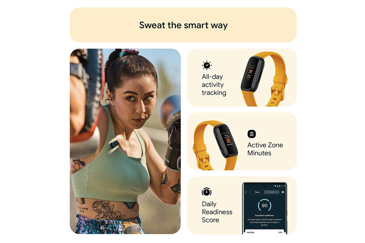 Fitbit Inspire 3 Fitness Tracker | Morning Glow-3