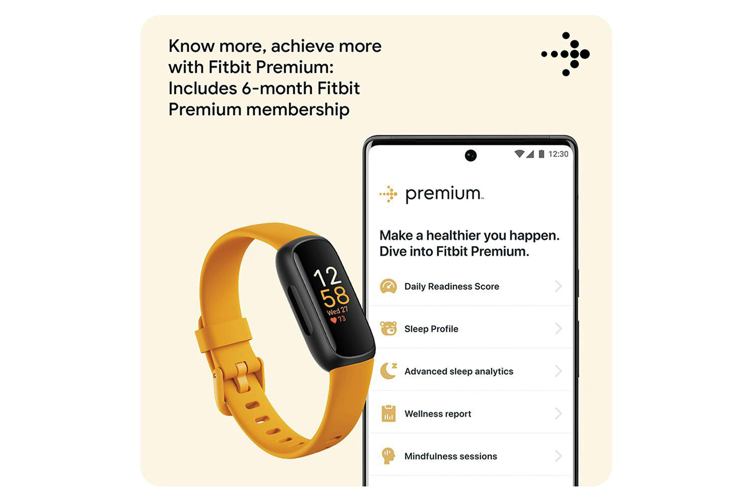 Fitbit Inspire 3 Fitness Tracker | Morning Glow-4
