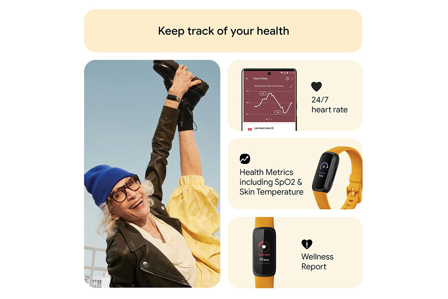 Fitbit Inspire 3 Fitness Tracker | Morning Glow-7