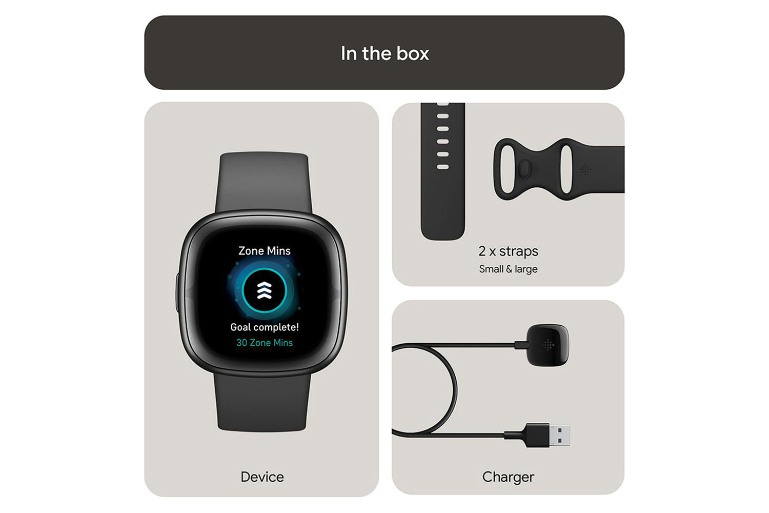 Fitbit Sense 2 Smartwatch | Shadow Grey & Graphite-9