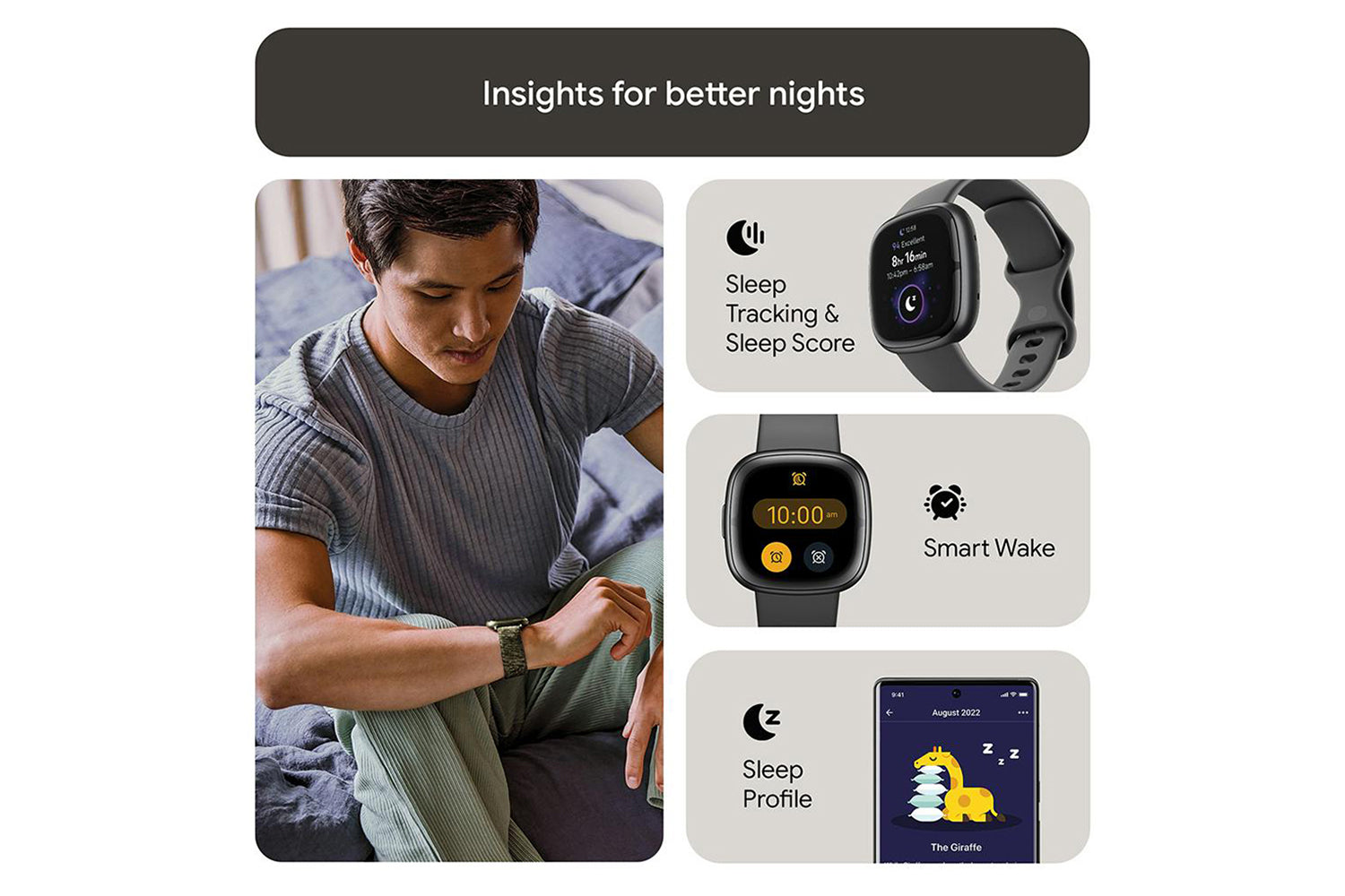 Fitbit Sense 2 Smartwatch | Shadow Grey & Graphite-6
