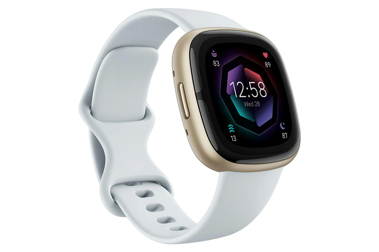 Fitbit Sense 2 Smartwatch | Blue Mist & Soft Gold