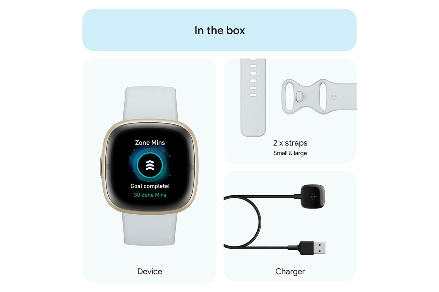 Fitbit Sense 2 Smartwatch | Blue Mist & Soft Gold-9