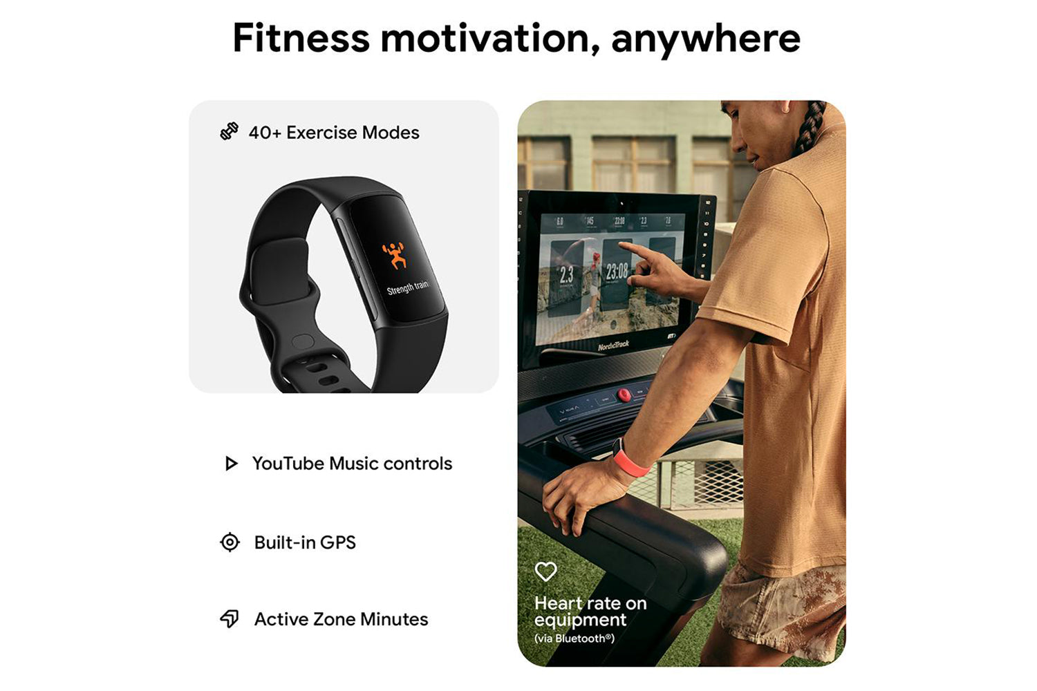 Fitbit Charge 6 Fitness Tracker | Obsidian/Black-6