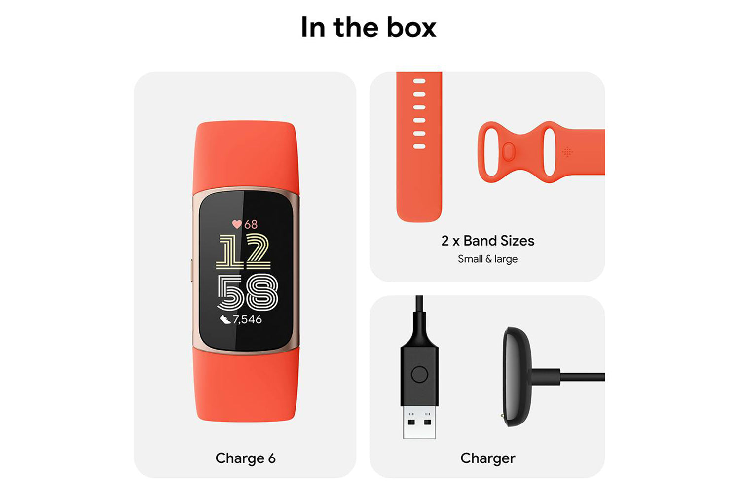 Fitbit Charge 6 Fitness Tracker | Coral/Champagne Gold-13