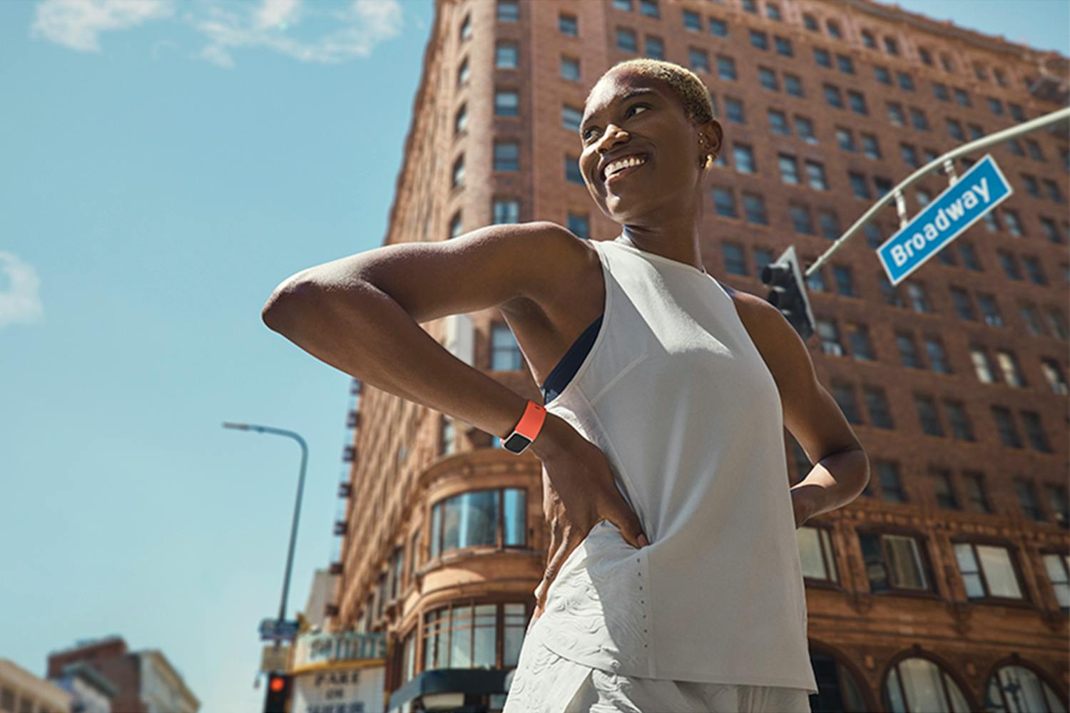 Fitbit Charge 6 Fitness Tracker | Coral/Champagne Gold-6