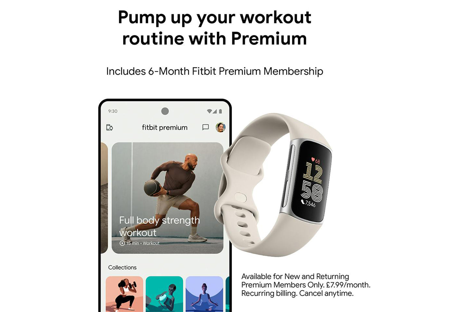 Fitbit Charge 6 Fitness Tracker | Porcelain/Silver-13