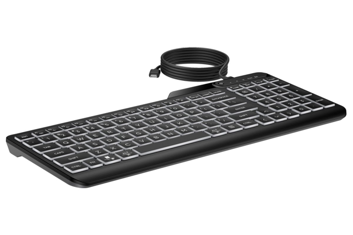 HP 400 Backlit Wired Keyboard | Black-2