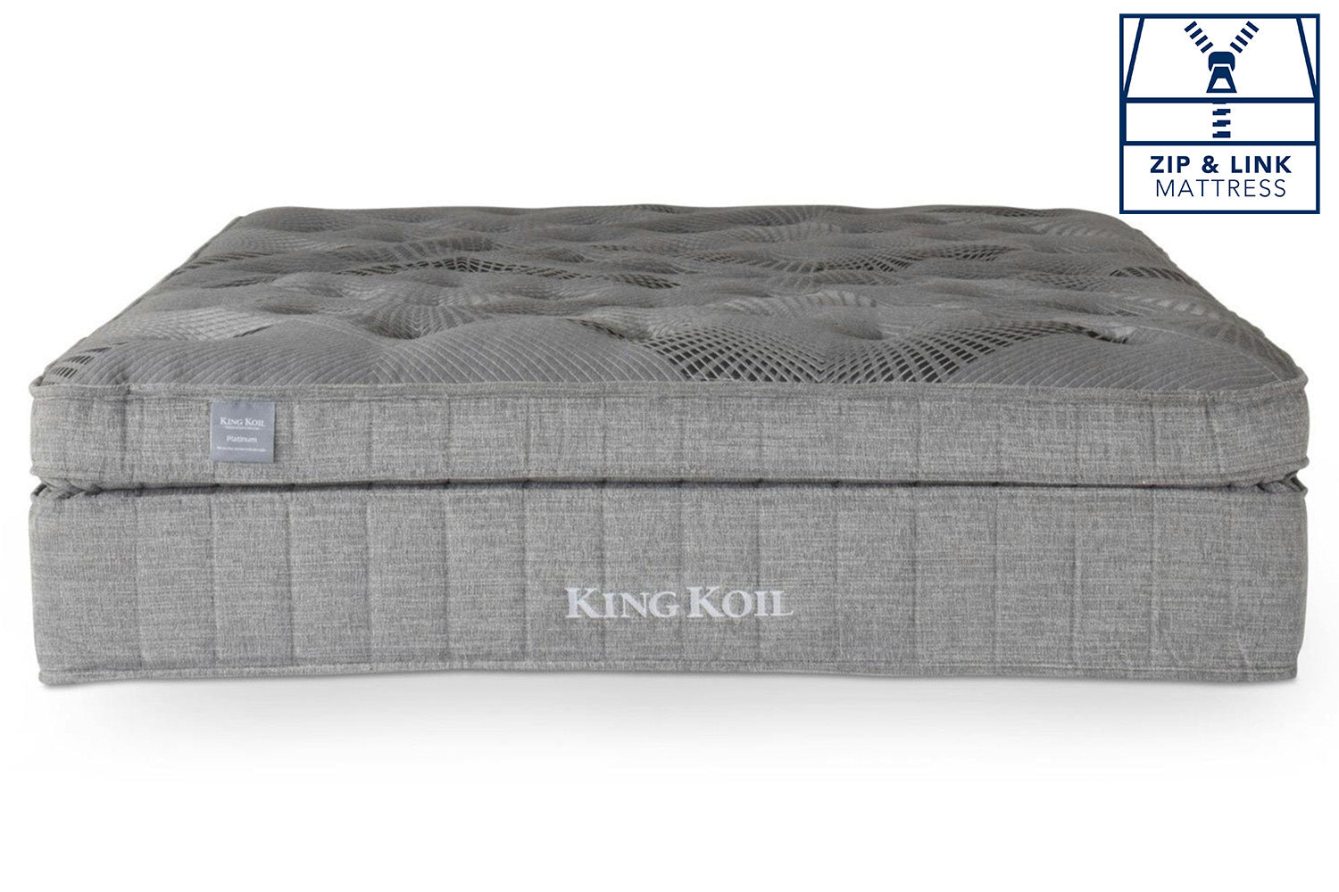 King Koil | Platinum Motion Mattress | Super King Zip & Link | 6ft-2
