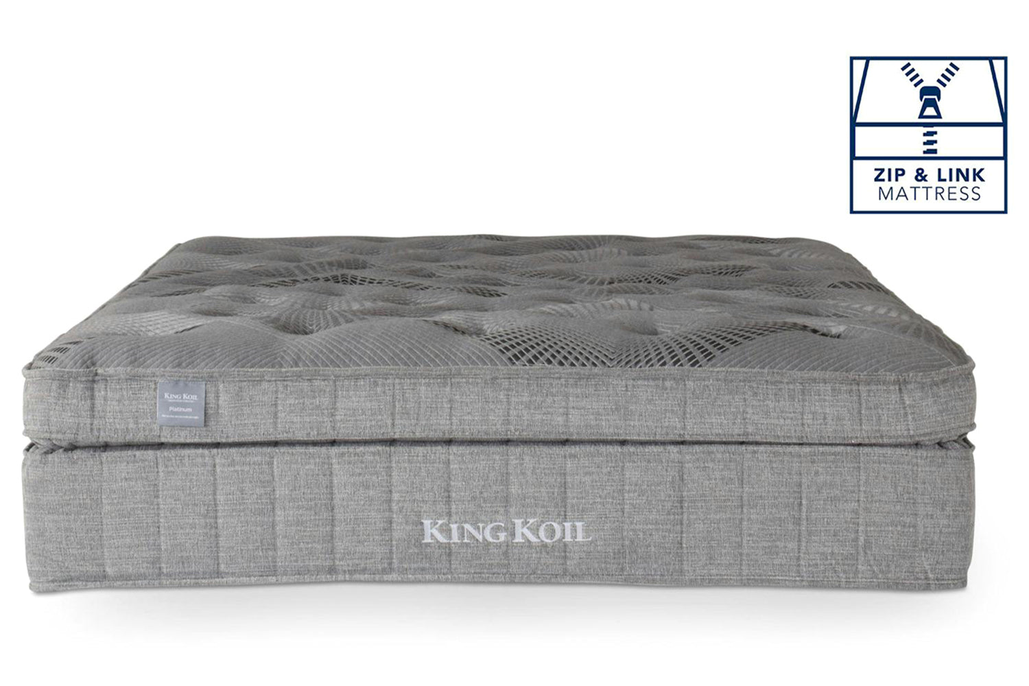 King Koil | Platinum Motion Mattress | Super King Zip & Link | 6ft