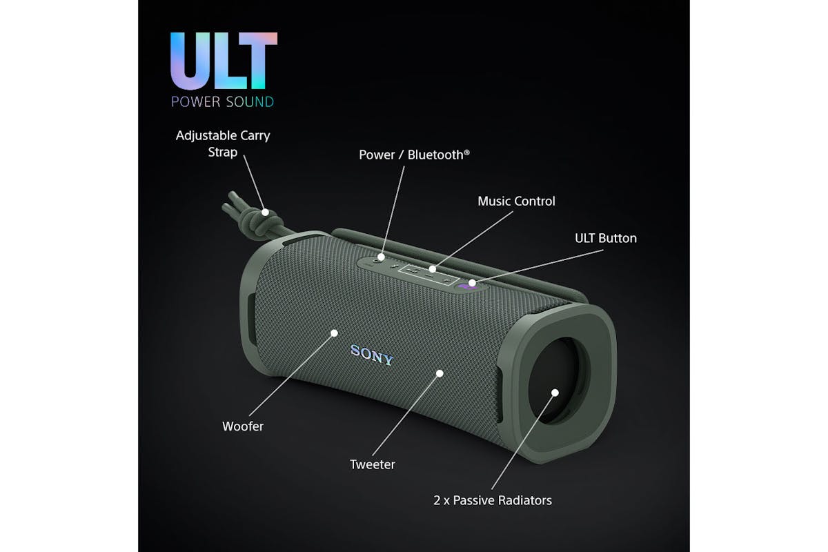 Sony ULT FIELD 1 Wireless Bluetooth Waterproof Speaker | Forest Grey | SRSULT10H.CE7-11