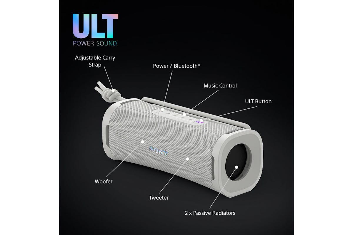 Sony ULT FIELD 1 Wireless Bluetooth Waterproof Speaker | White | SRSULT10W.CE7-8