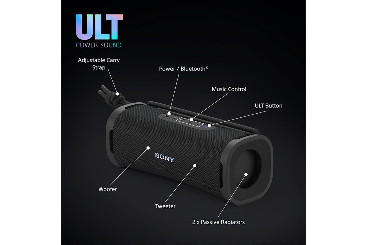Sony ULT FIELD 1 Wireless Bluetooth Waterproof Speaker | Black | SRSULT10B.CE7-8