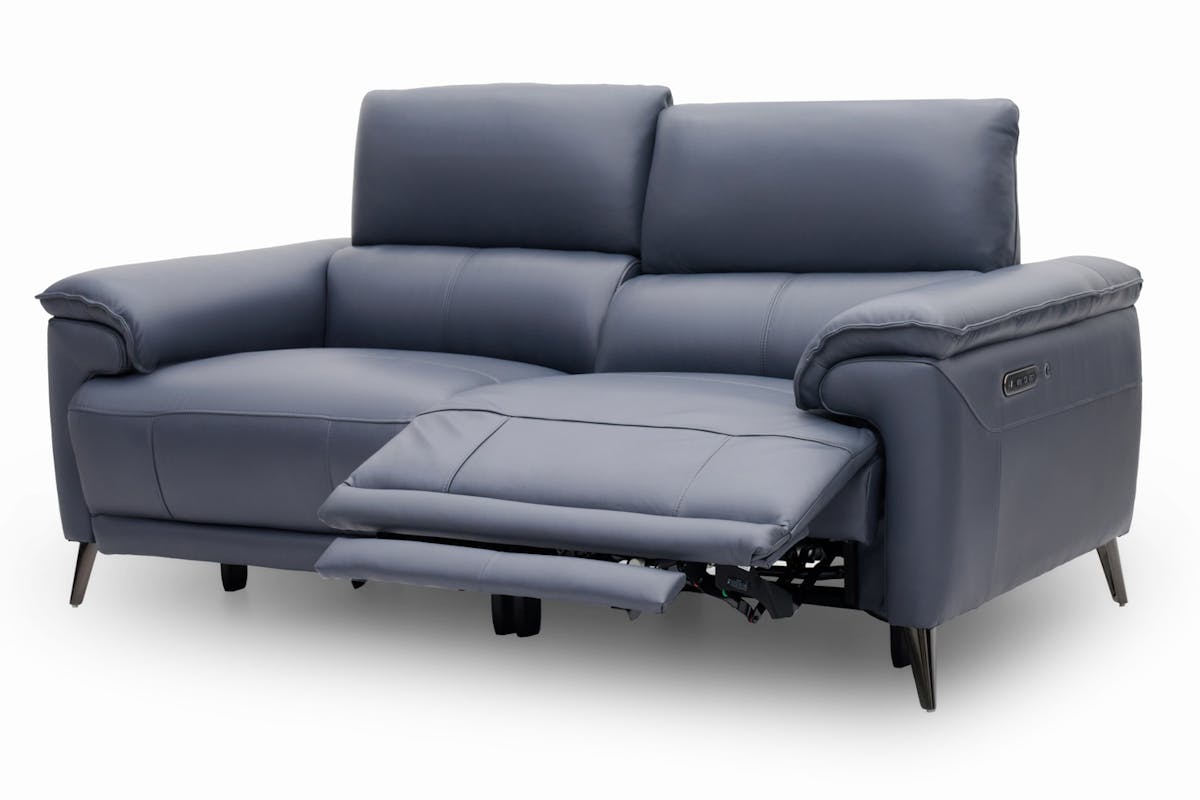 Nirmal 2.5 Seater Sofa | Power Recliner | Leather | Lavender Grey-4