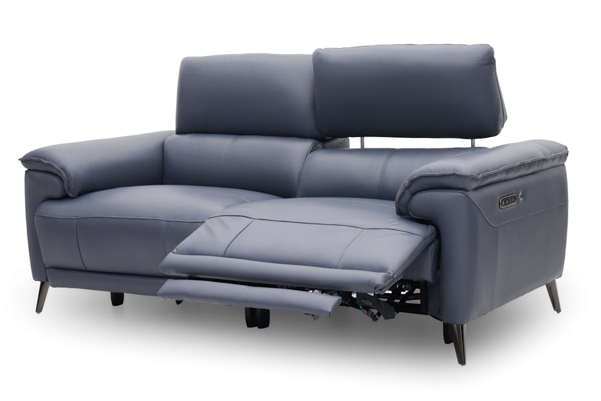 Nirmal 2.5 Seater Sofa | Power Recliner | Leather | Lavender Grey-5