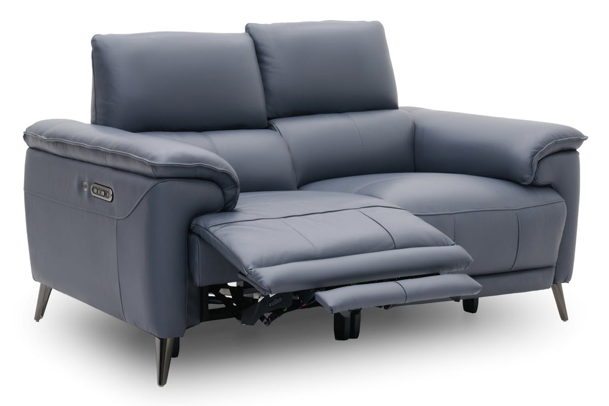 Nirmal 2 Seater Sofa | Power Recliner | Leather | Lavender Grey-4